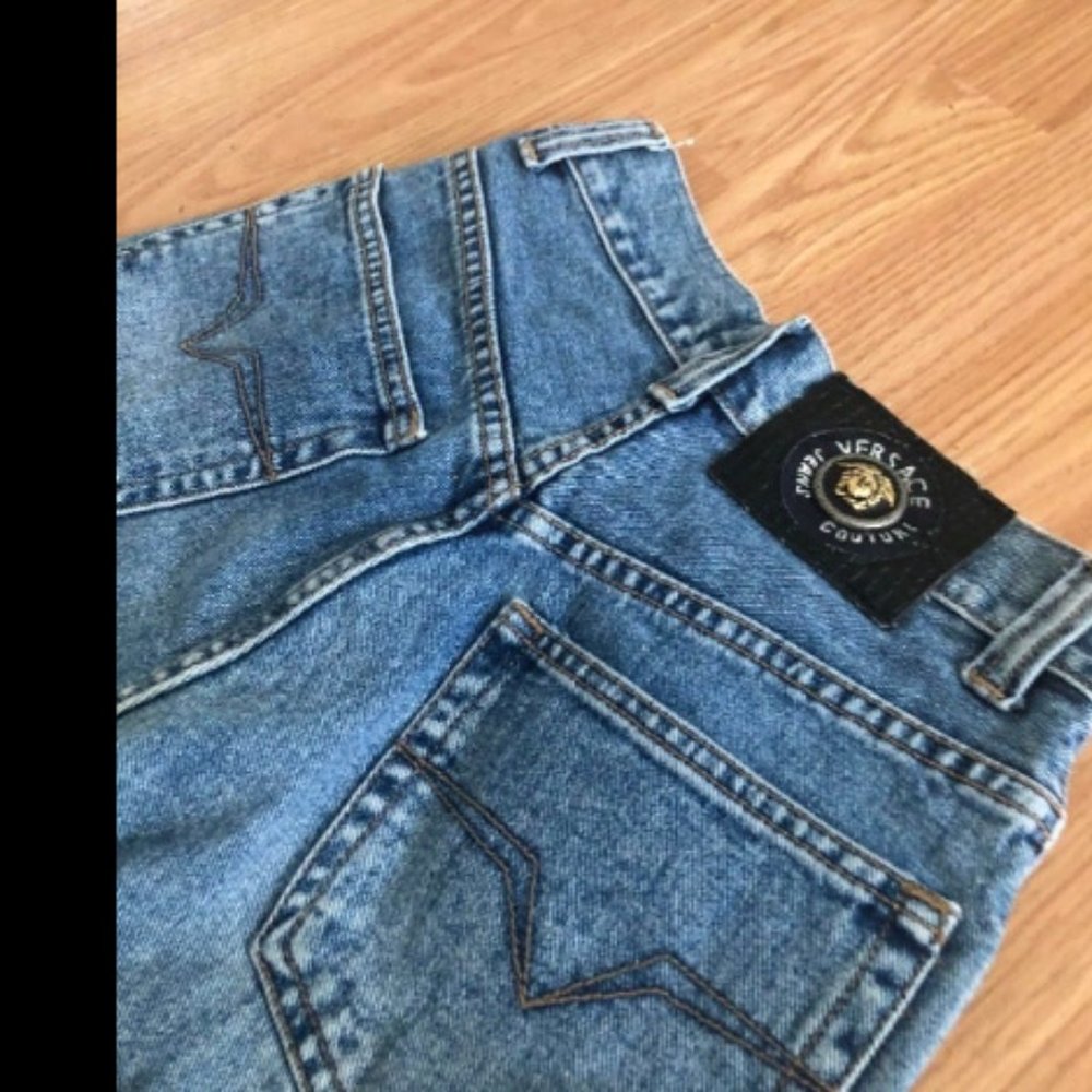 Vtg 90s Versace Jeans Wide Leg Jeans